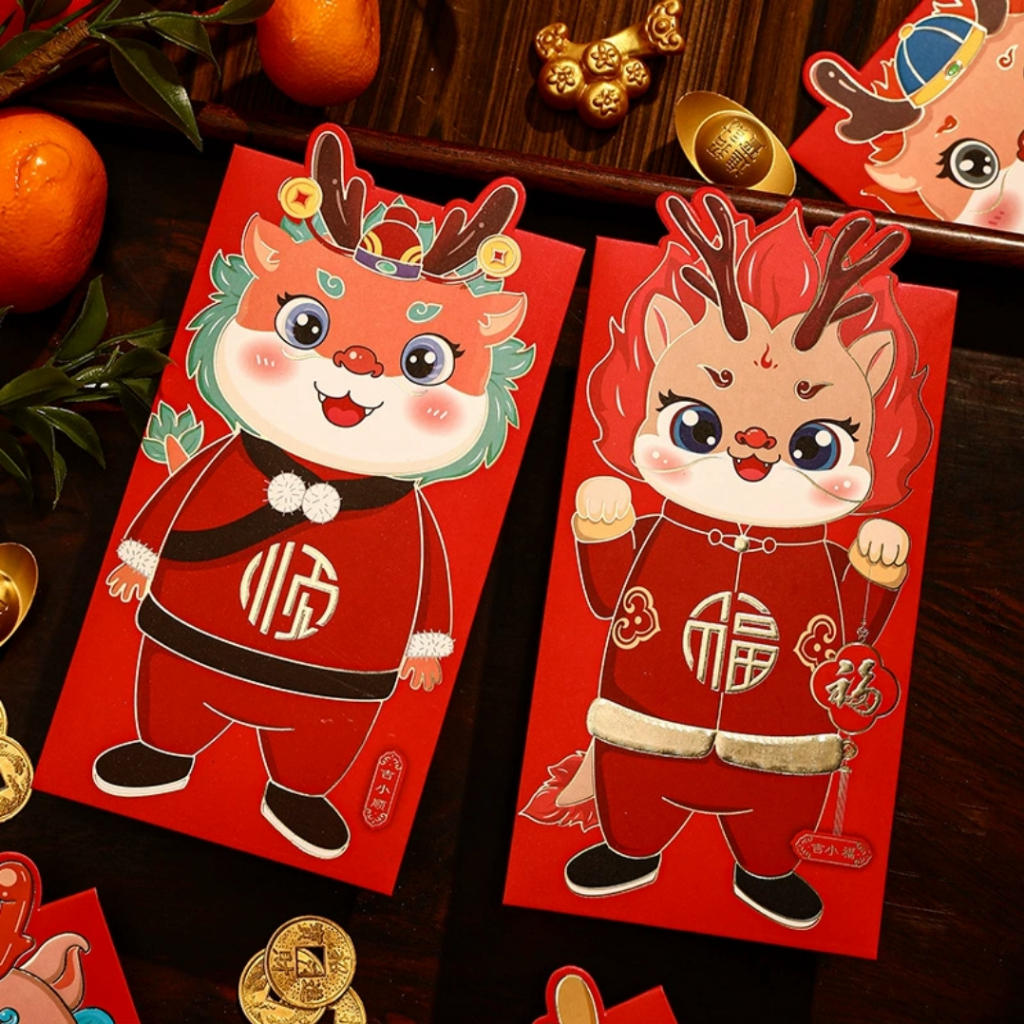 

Hong Bao CNY (1bungkus isi 6) | Angpao Tahun Naga Chinese New Year
