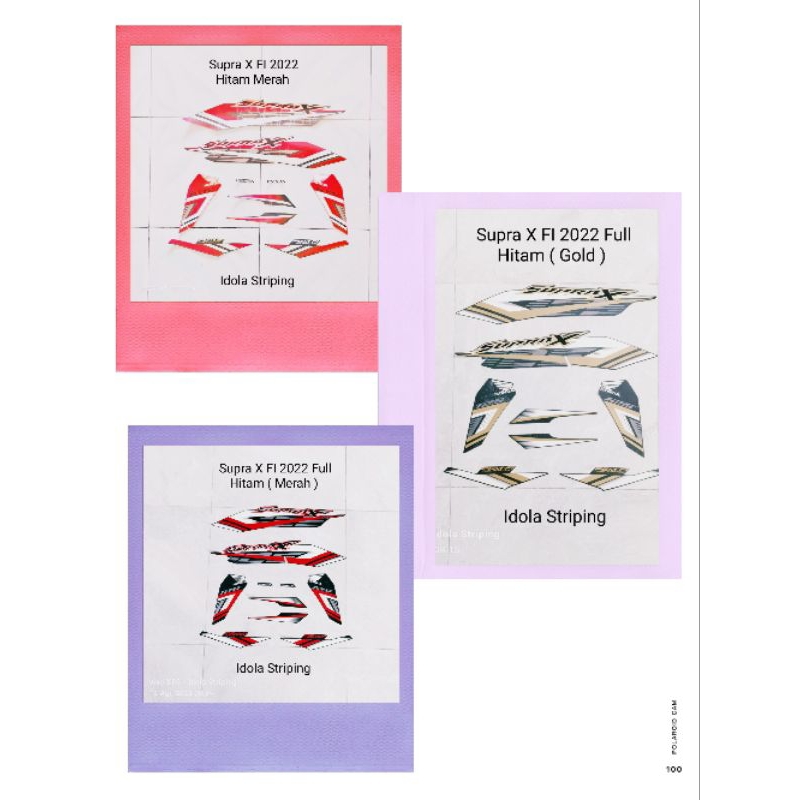 Striping Supra X 125 FI 2022