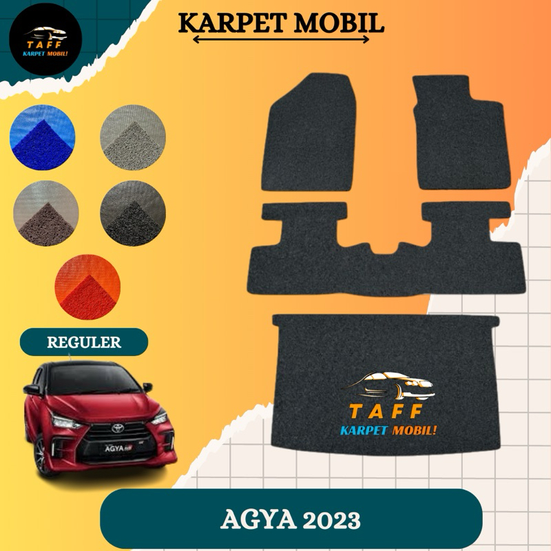 KARPET MOBIL TOYOTA AGYA & AYLA 2023 / KARPET MOBIL MIE AGYA & AYLA 2023
