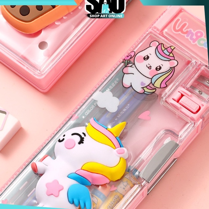 

SAO S5945 Pencil Case Tempat Pensil Lengkap Dengan Peruncing Tempat Pensil Karakter Kotak Pensil Anak Pencil Case Magnet mds