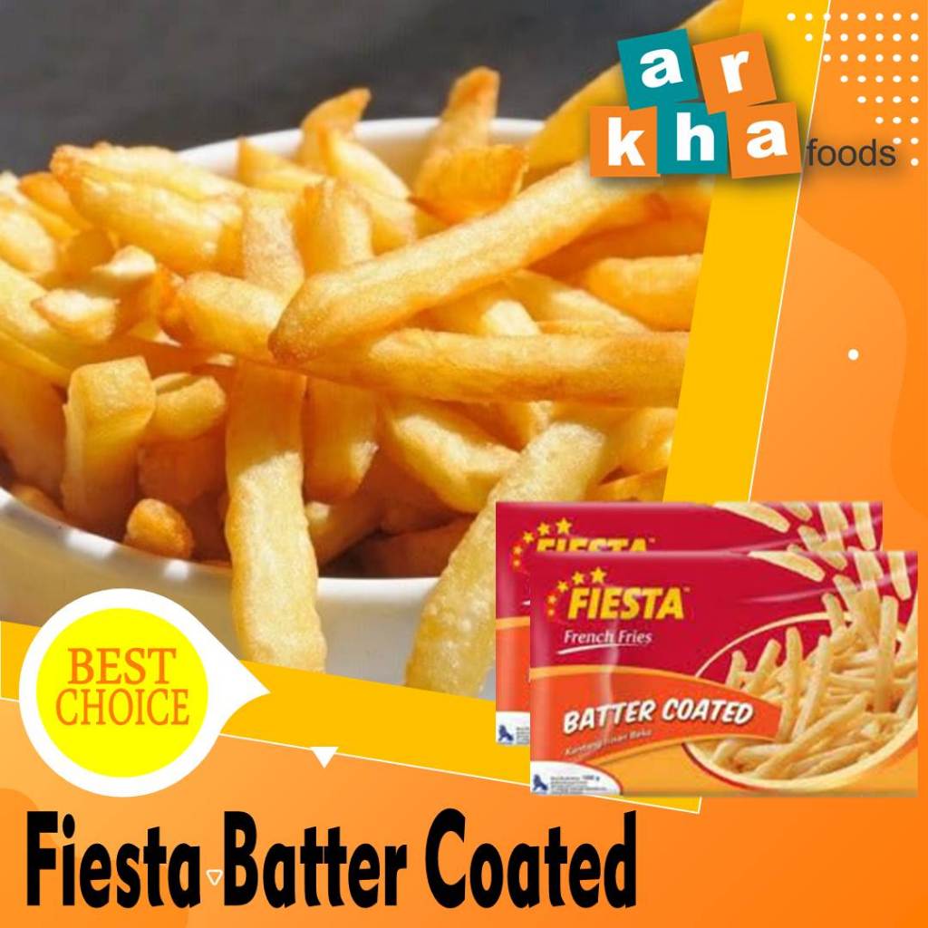 

Fiesta French Fries Batter Coated Kentang Keju Fiesta 500gr / 1kg