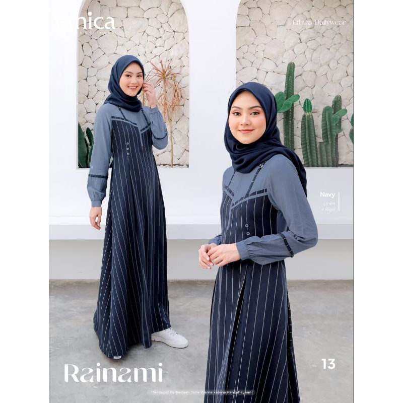 GAMIS REMAJA TERBARU ETHICA RAINAMI 13 MAROON, NAVY / GAMIS REMAJA SALUR / GAMIS SALUR / OUTFIT REMA