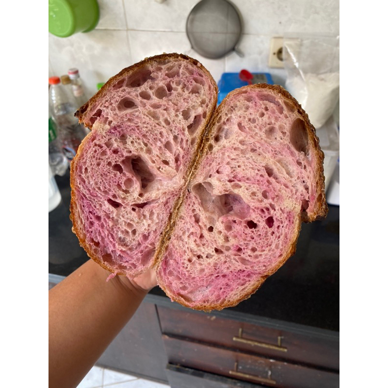 

Purple sweet potato sourdough