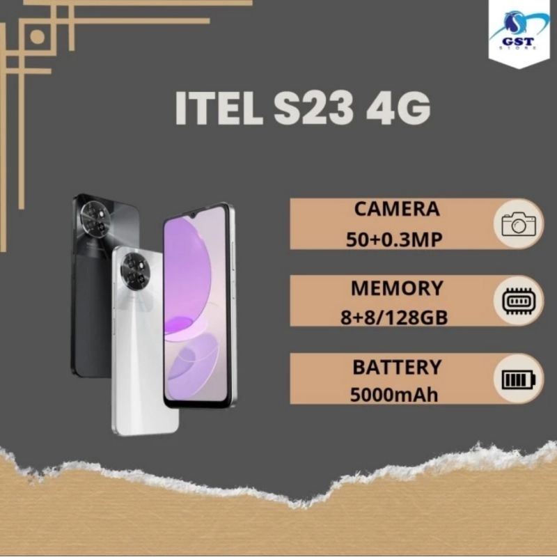 HP VISION ITEL S23 4G RAM 16gb INTERNAL 128gb GARANSI RESMI