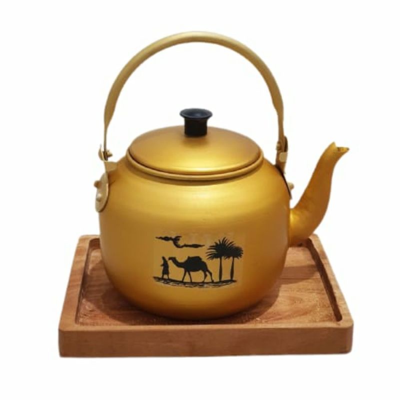 Teko Emas Alumunium golden Eagle Maspion 2 Liter / Teko kuning Arab dubai / teko Persia / Teko air z