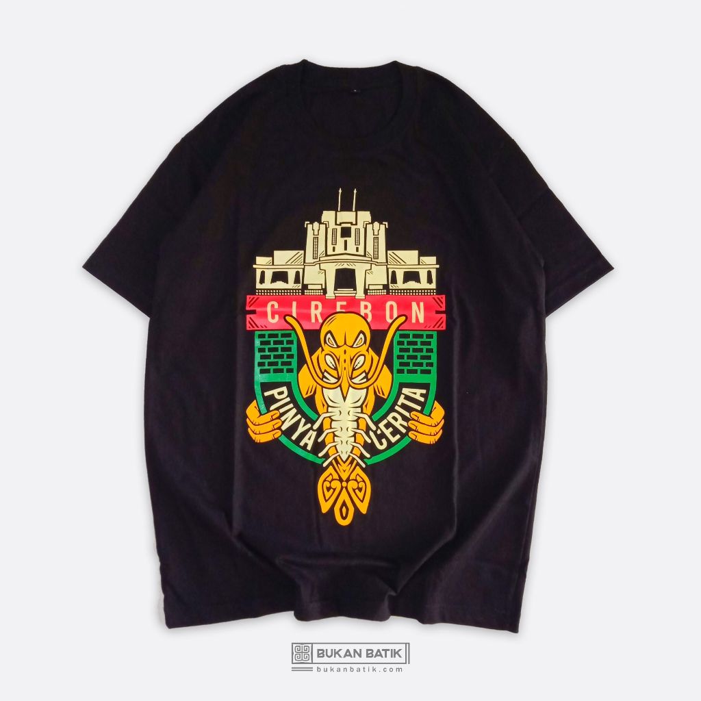 Kaos Cirebon Kota Udang Sunan Gunung Jati Cirebon Culture Cirebon Jeh, CIREBON PUNYA CERITA, CPC01, 