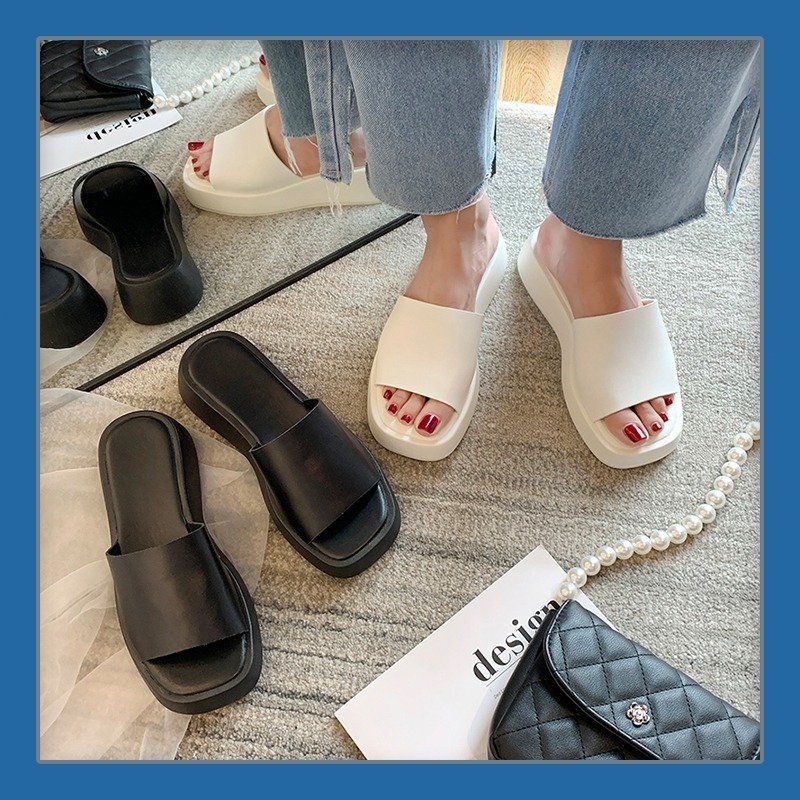 WSW - Wedges sepatu sandal wanita import wanita kekinian trendy jelly