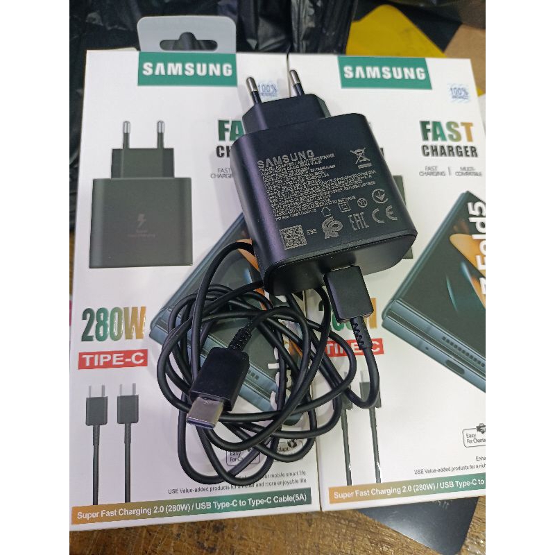 Charger samsung z fold5 type-c/ Charger samsung z fold5 280w/ Casan samsung z fold5/ Pengecas samsun