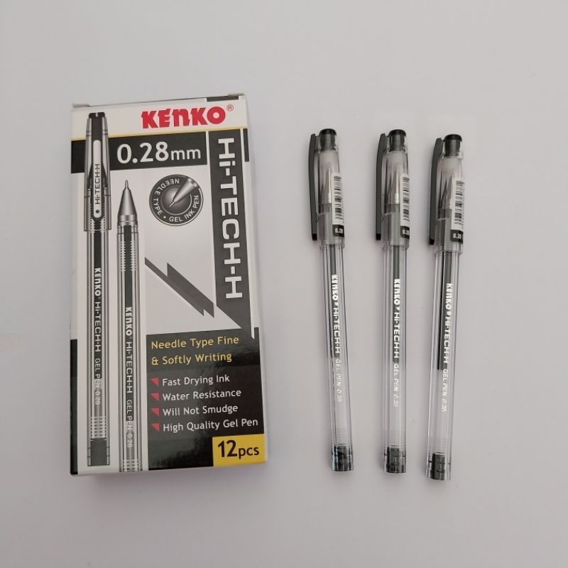 

(12 pcs) Bolpen/Pulpen/Ballpoint Hi-Tech Kenko 0.28mm