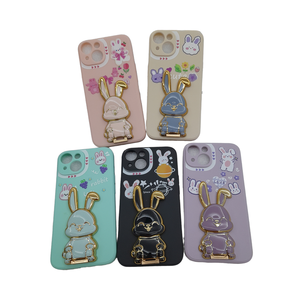 Softcase With Stand Kelinci Vivo Y32 Y33S Y33T Y35 4G Y35 5G Y35+ Y36 Y36 5G Y77T 5G Casing Holder