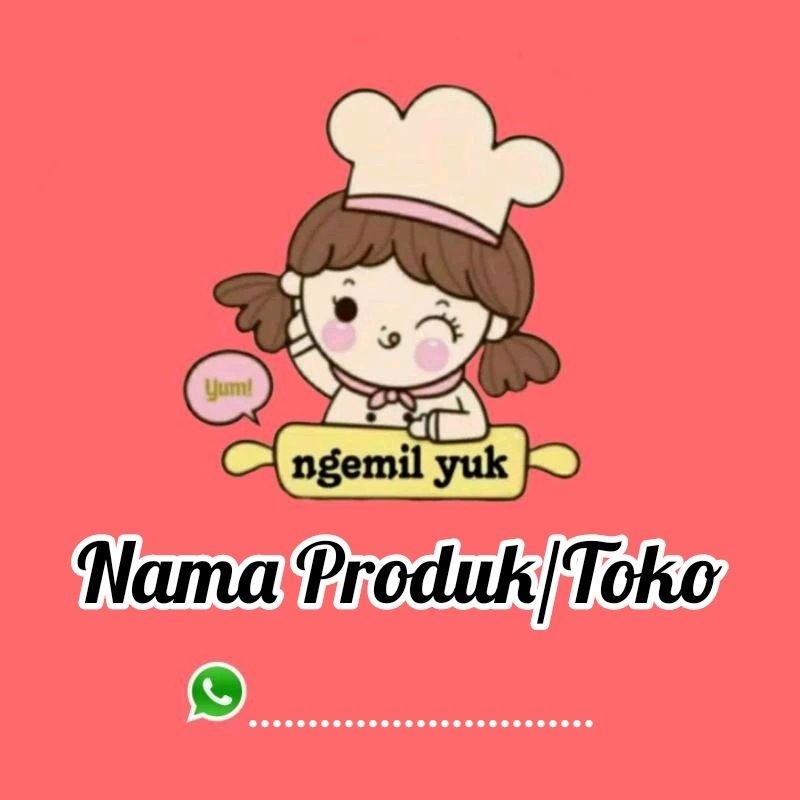 

Stiker cemilan/makanan/minuman/produk custom design ( MINIMAL ORDER 100 PCS )