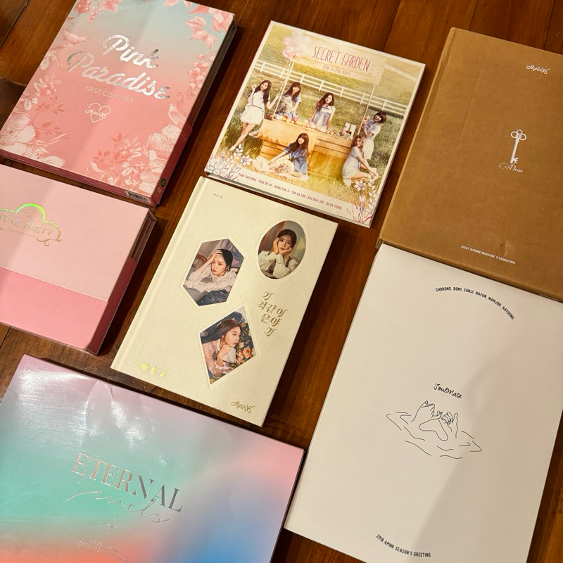 apink album miracle / seasons greeting / concert dvd (chorong eunji bomi naeun namjoo)