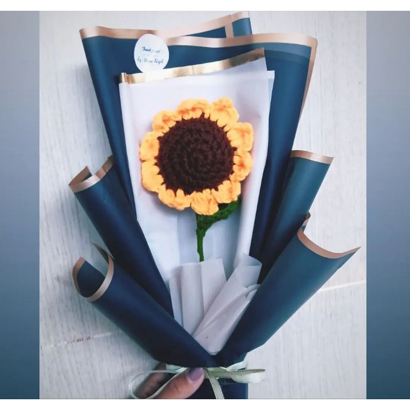 Bouqet bunga matahari rajut|Handmade|bunga matahari rajut