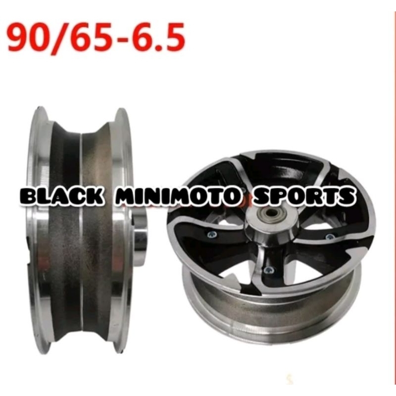 Velg Racing CNC Aluminium Scooter Goped X5 Pisah 2- Velg Rim Wheel Pisah 6.5 Inch IMPORT TERBAIK -  
