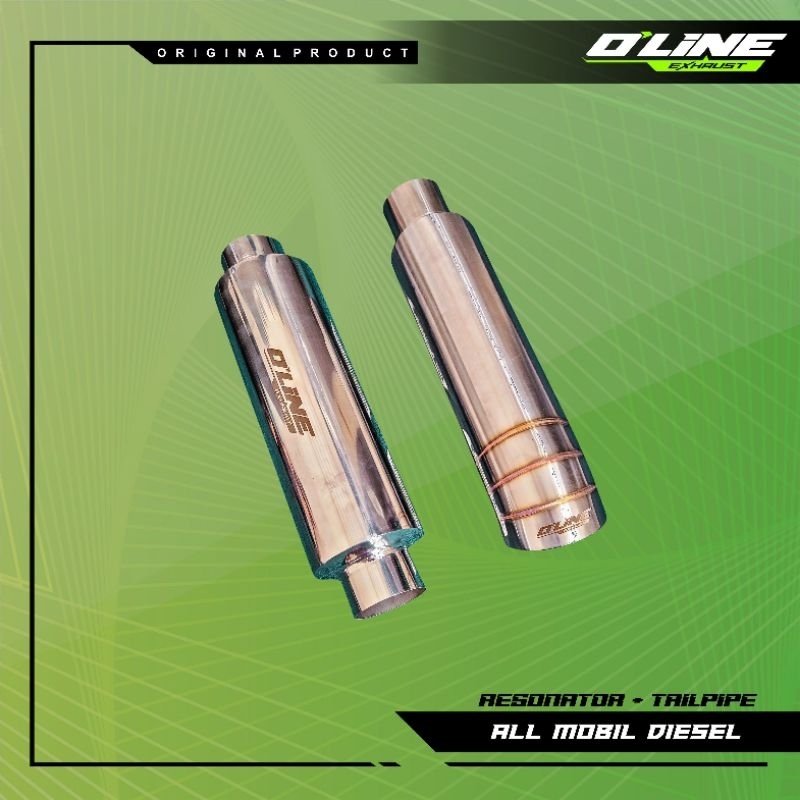 Tailpipe + resonator knalpot mobil all diesel