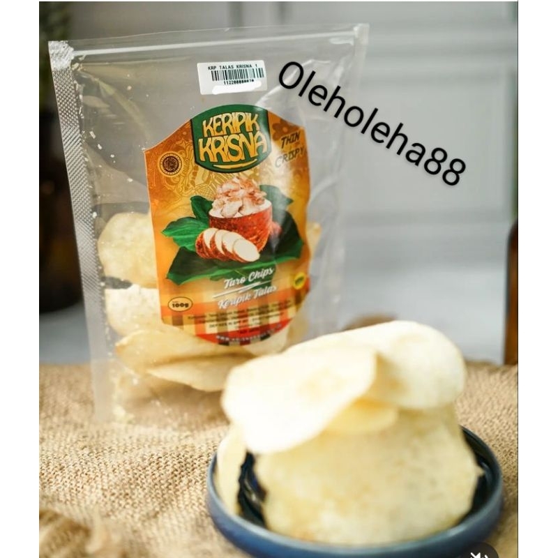 

KERIPIK TALAS/TARO CHIPS KRISNA 100GR FREE BUBBLEWRAP