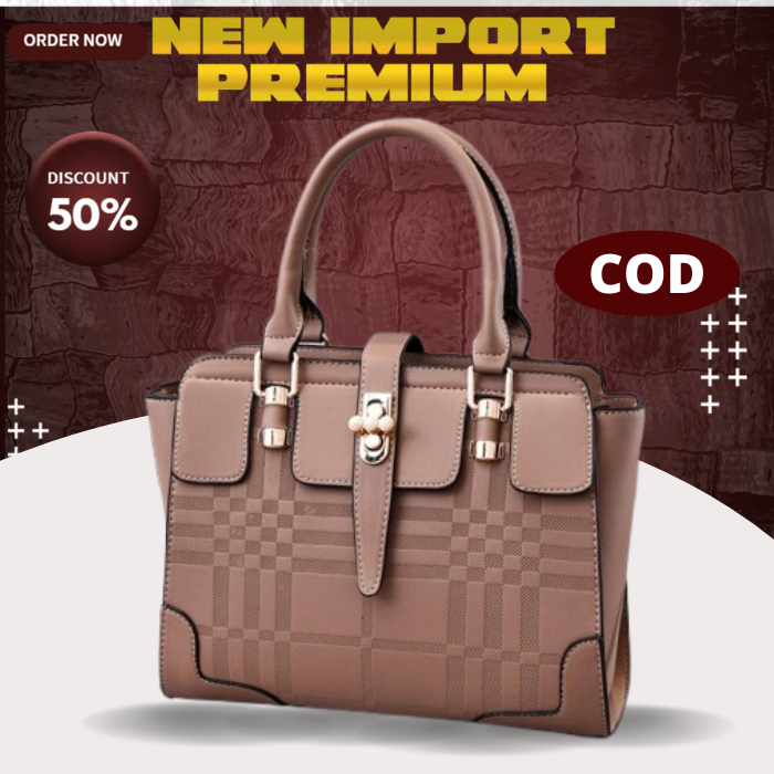 FL321035 Tas buat ngaji ibu ibu elegan mewah import cantik terbaru pesta kondangan wanita kerja kant