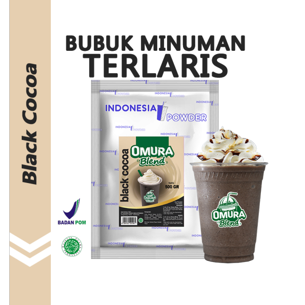

Black Cocoa 500gr / Bubuk Minuman TERLARIS Merk Omura Blend