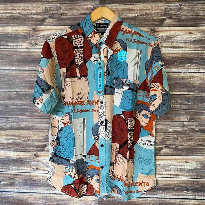 kemeja hem hawai pria rayon kekinian