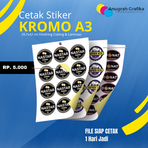 

Cetak Stiker Kromo A3