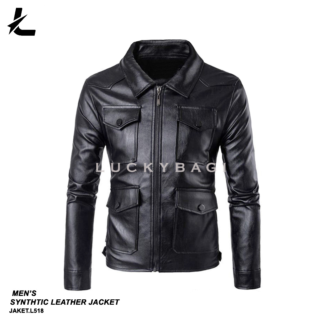 Jaket Kulit Pria Jaket Semi Jas Jaket Kulit Sintetis Jaket Kulit Pria