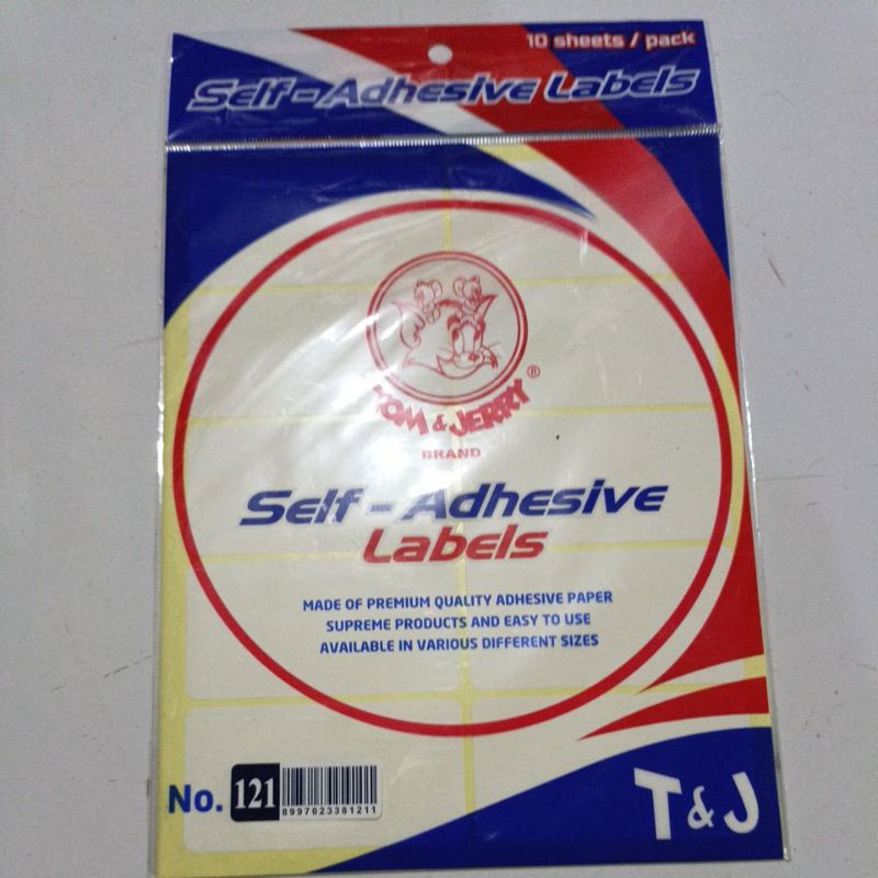 

TOM & JERRY LABELS ISI 1 PACK ISI 10LEMBAR TOTAL 100 LABEL