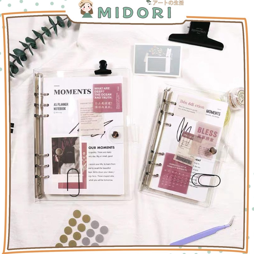 

Grosir MIDORI Binder A5 Binder A6 Transparan E7 87