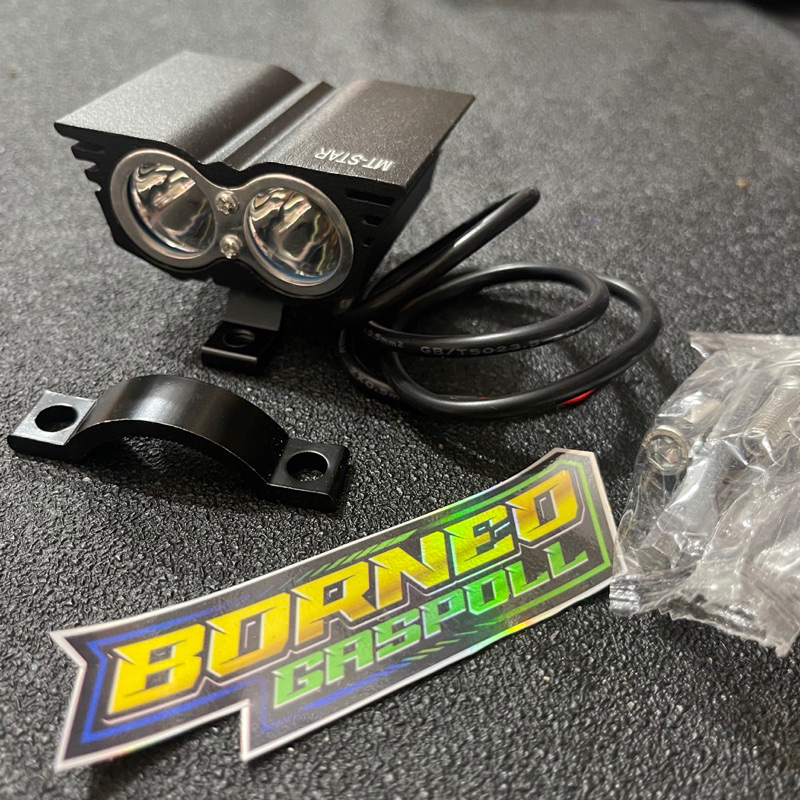 Lampu tembak owl 2mata (cahaya kuning super terang)