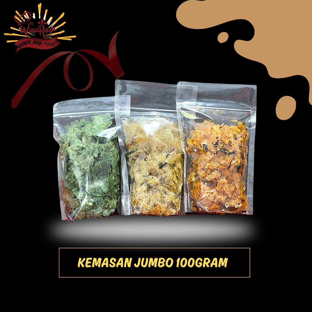 

Keripik kaca kemasan 100 gram