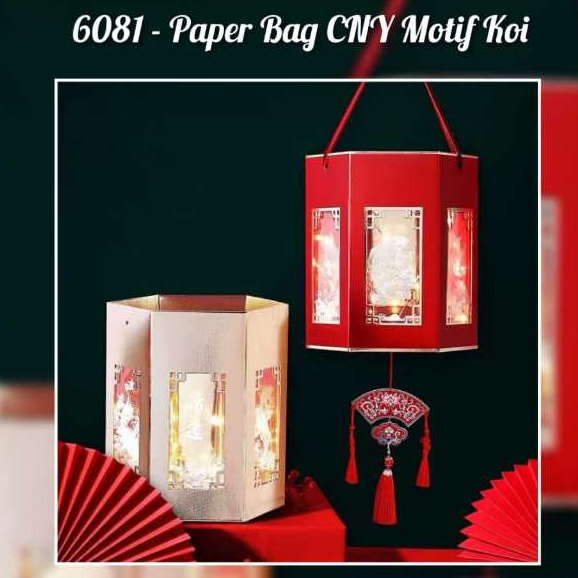 

Paper Bag CNY motif Koi / hampers