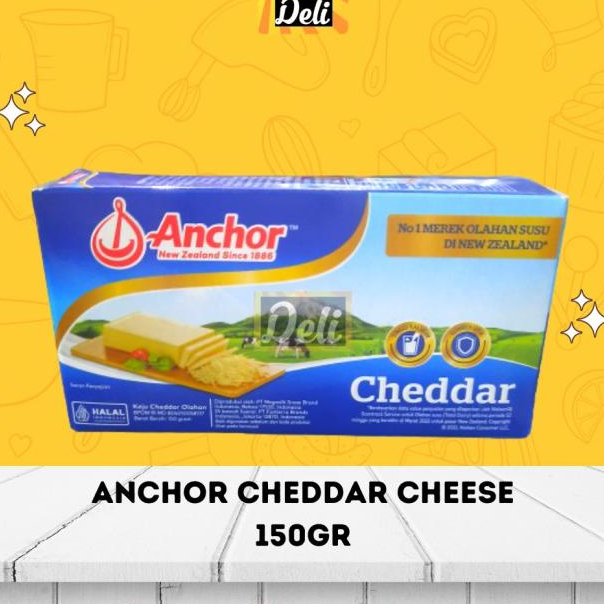 

favorit] Anchor Cheddar Cheese 150gr/ANCHOR Keju Cheddar 150gr ORIGINAL