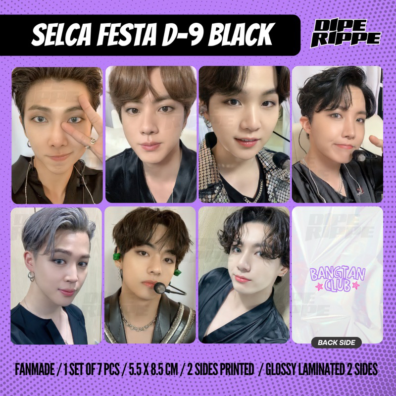 BTS - [1 SET ISI 7PCS] BANGTAN CLUB FESTA 2021 D-9 SELCA