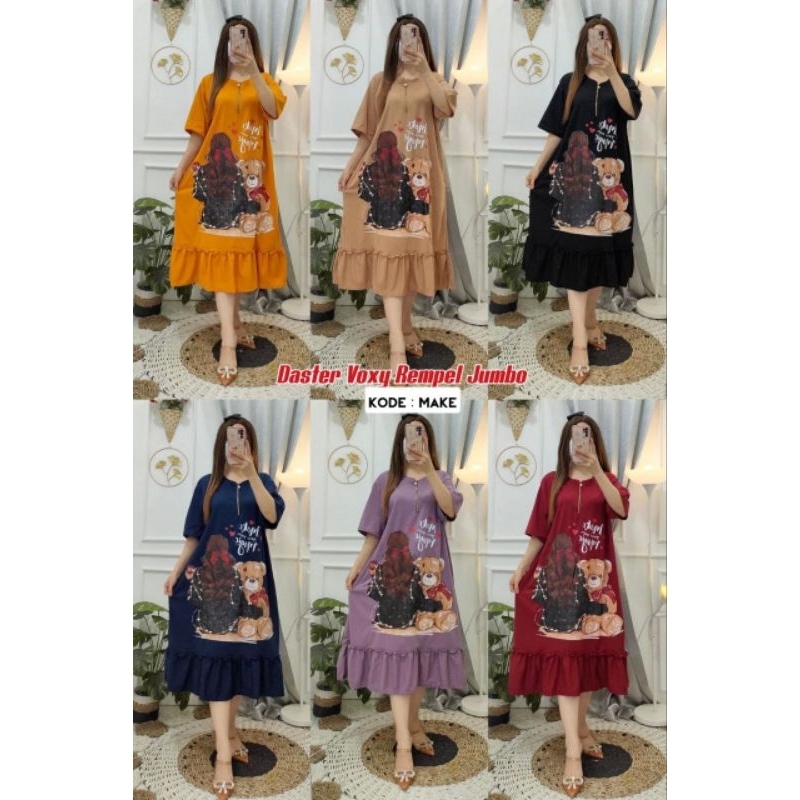 COD / DASTER KRAH REMPEL RESLETING BUSUI / DRESS VOXY REMPEL POLOS PREMIUM / BEST SELLER
