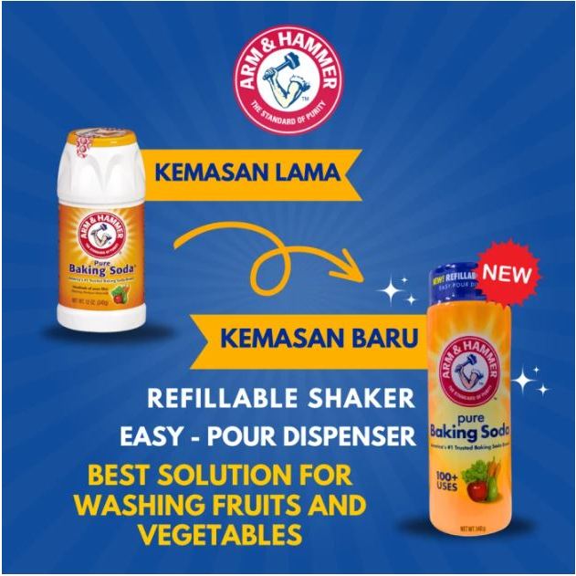 

Arm and Hammer Baking Soda 340gr / Shaker baking soda