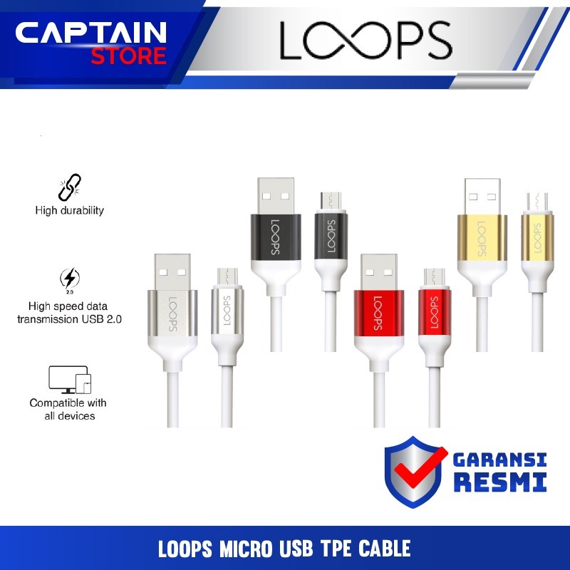 LOOPS Micro USB TPE Cable - Cable loops micro usb