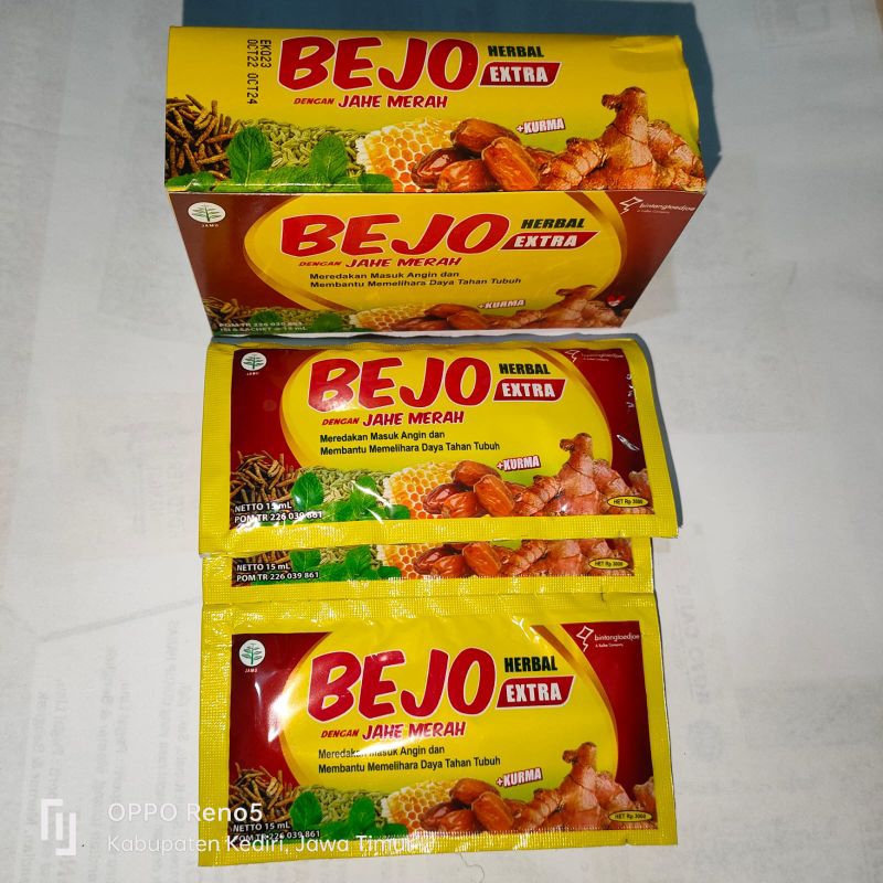 

Bejo Jahe merah extra kurma 1 box 6 sachet