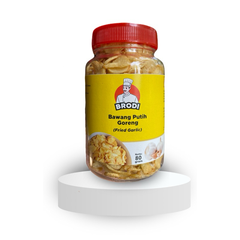 

BAWANG PUTIH GORENG BRODI Premium Tanpa Campuran (Fried Garlic) 80g