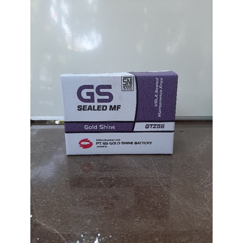 Aki Kering GS Gold Shine GTZ5S 12V 3.5Ah/10Hr