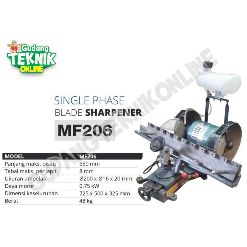 Mesin Asah Pisau Tool Sharpener OSCAR MF 206 MF-206 / Mesin Pengasah Pisau Ketam Serut Planer Planne