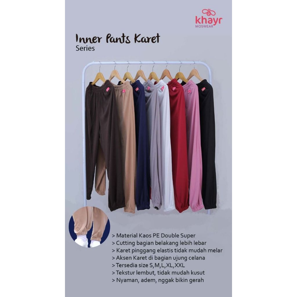 Inner Pants/Khayr Moswear/Celamis Wanita Paket Reseller 3pcs