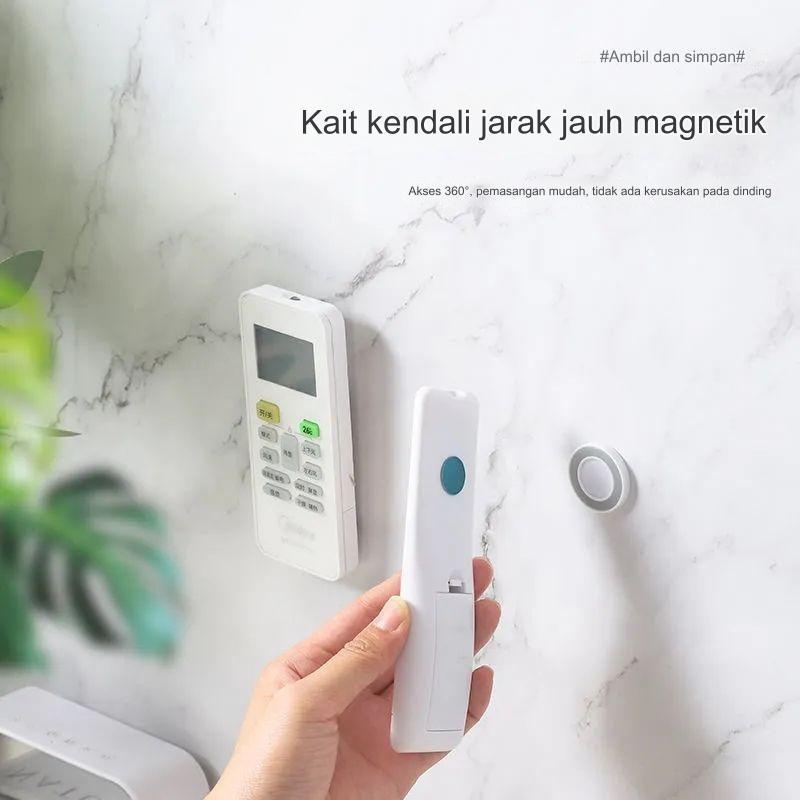 Kait magnetis kendali jarak jauh yang dipasang di dinding, kait anti lengket yang kuat, kait colokan