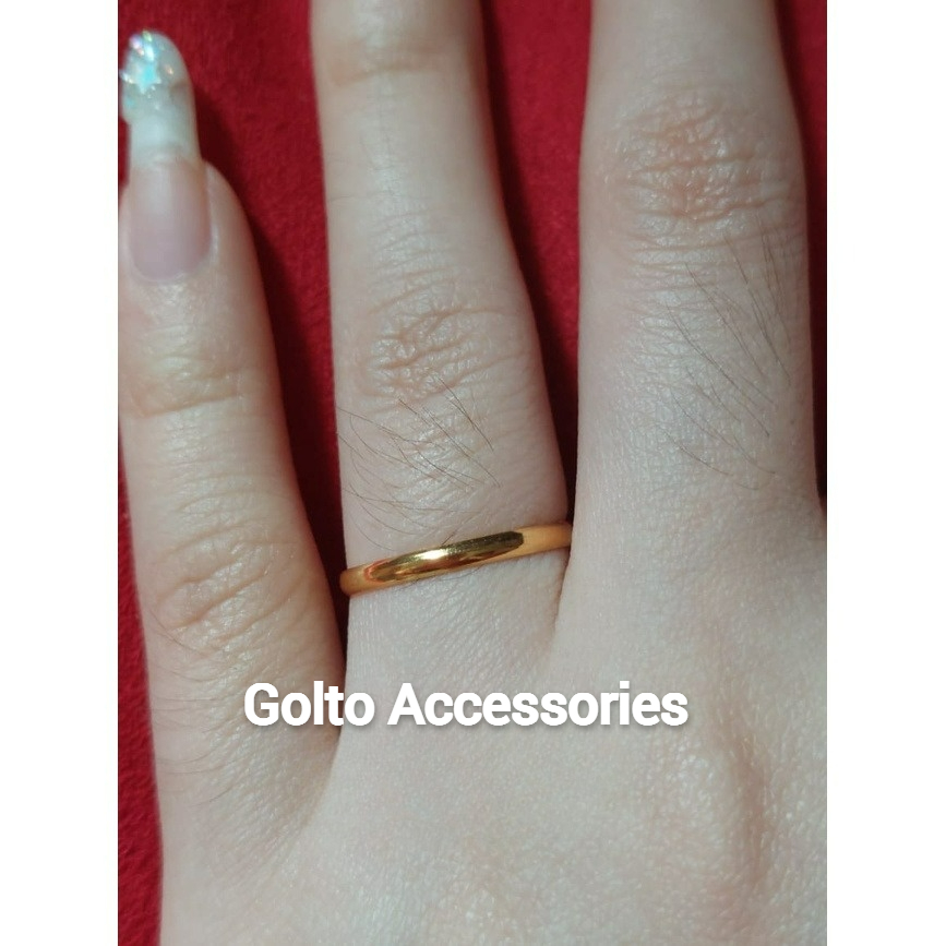 Cincin Plain Dewasa Emas Muda 0,5 gram