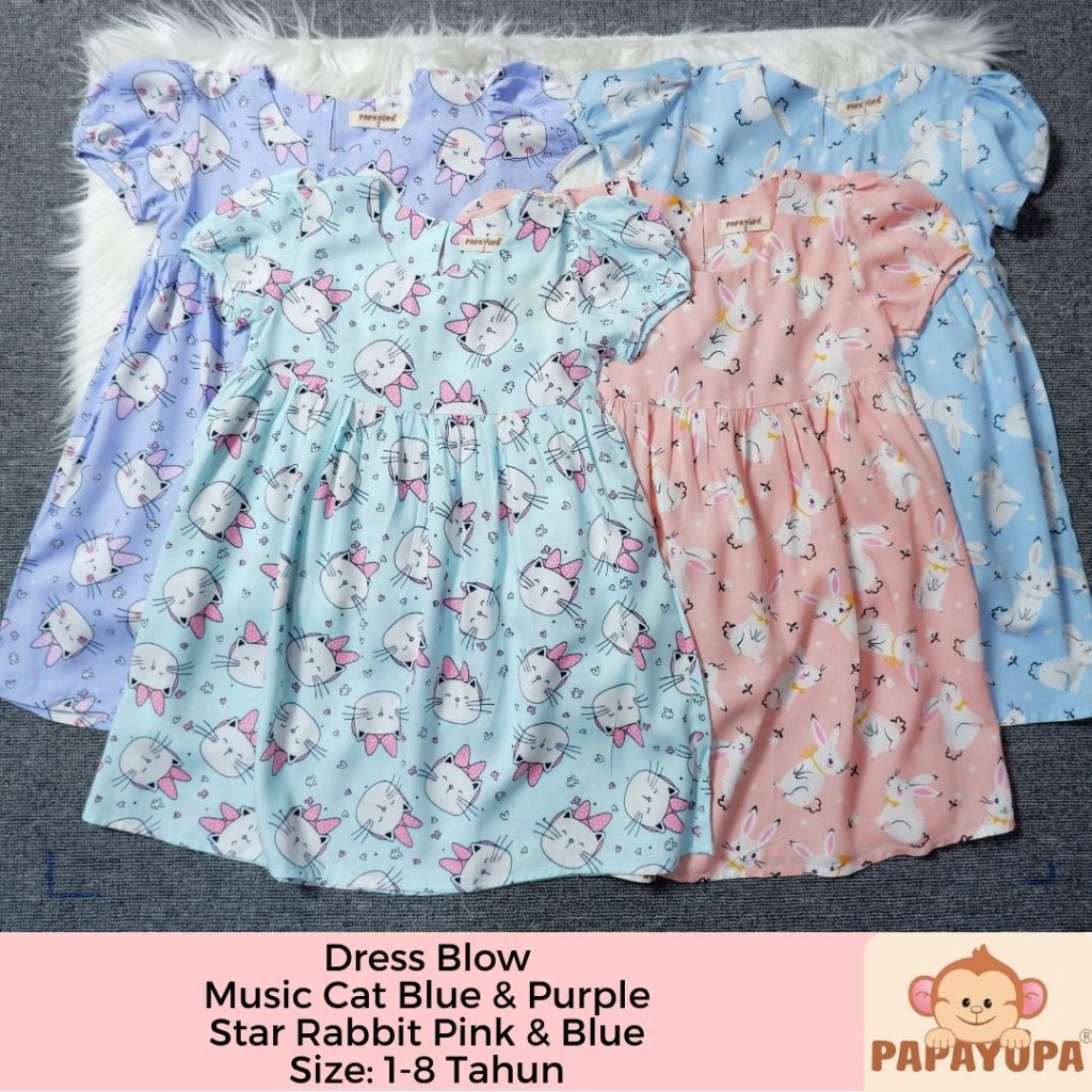 [ PAPAYUPA ] Dress BLOW - Dress Anak | Dress Bayi | Baju Bayi | Dress Baby | Baju Baby | Baju Anak