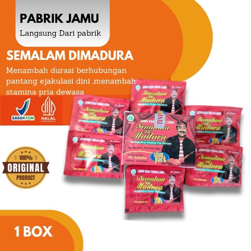 

jamu semalam dimadura original 1 box extra strongplus