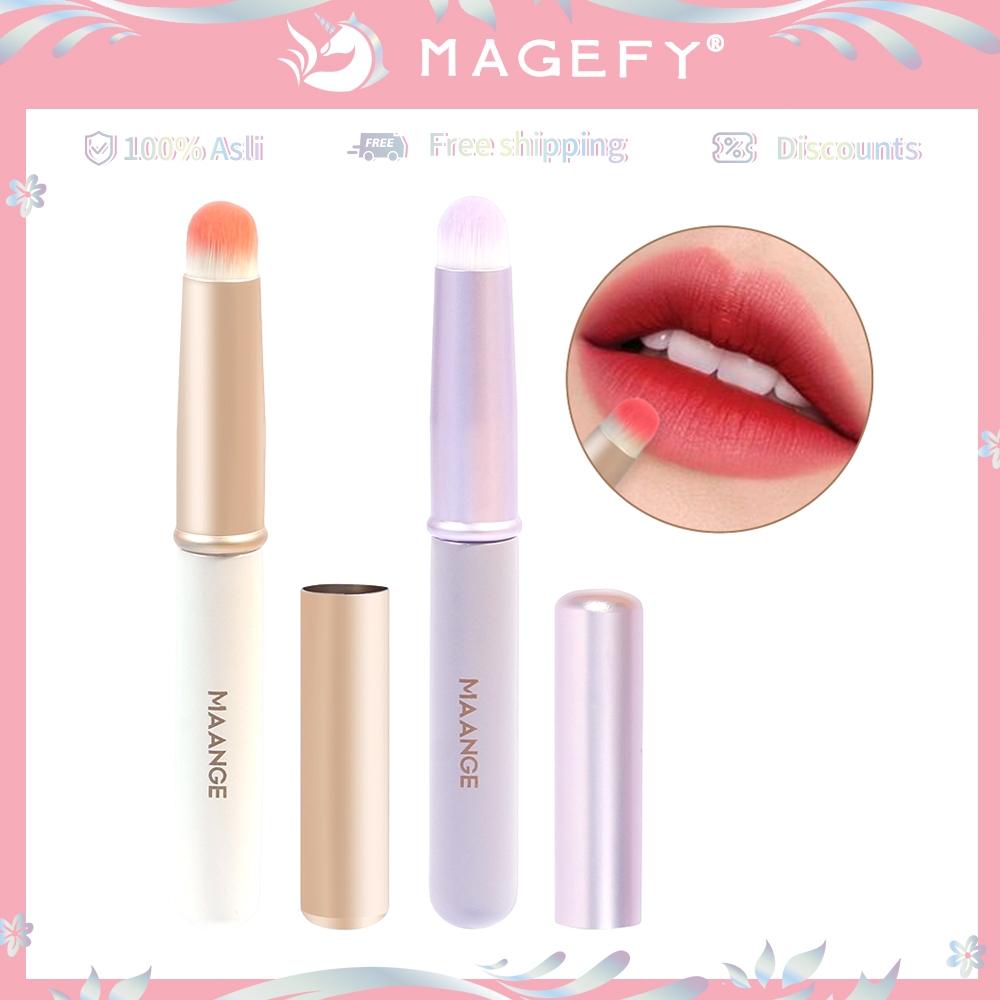 MAANGE Brush Make Up Kuas Lipstik Concealer Brush Profesional Dengan Penutup 51519