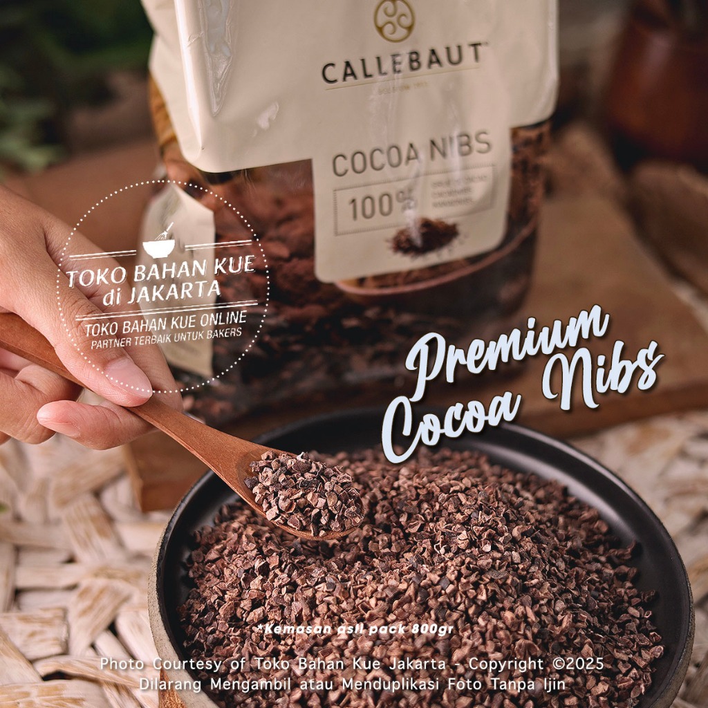 

Callebaut Pure Cocoa Nibs 100gr Biji Kakao Coklat Murni Choconibs Cokelat