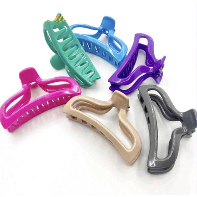 [12 PCS] Jedai Rambut Kupu Jumbo Ala Korea Jepit Rambut Bolong Jedai Kupu Grosiran