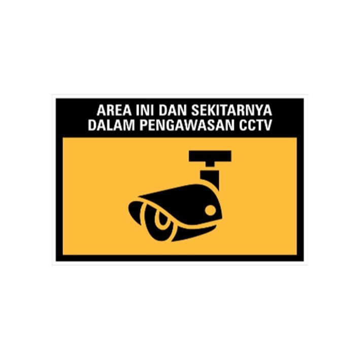 

Sign Stiker Lebel 15X10cm/K3 AREA INI DALAM PENGAWASAN CCTV