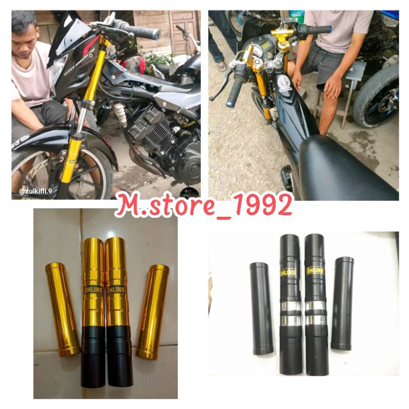 Cover shock Suzuki satria Fu karbu/fi aksesoris shockbreaker Suzuki satria aksesoris satria fu