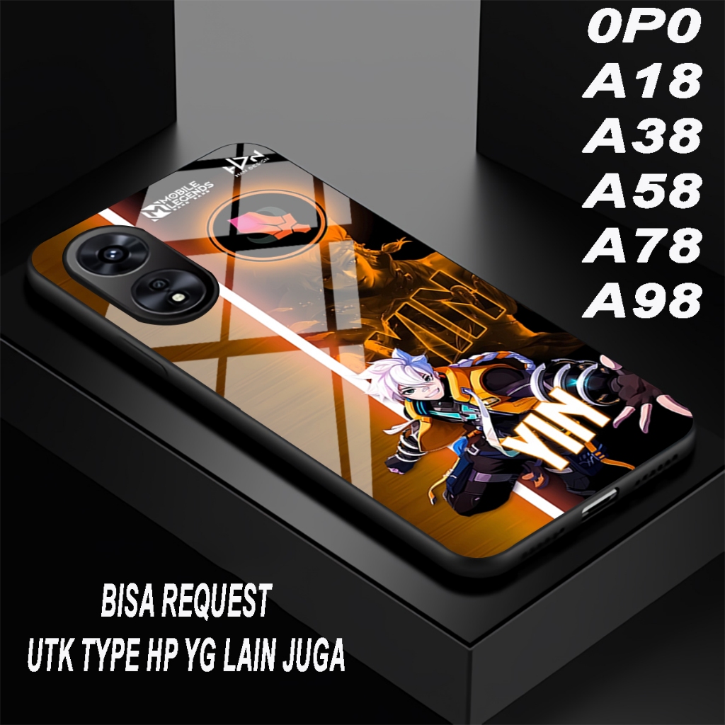 (COD 63) Softcase glossy kilau - motif Hero ML- OPPO A18/A38/A58/A78/A98/A15/A16/A16K/A16E/A54/A55/A